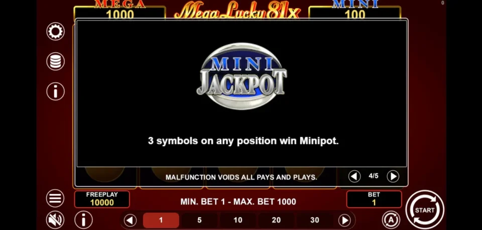 Mega Lucky 81x — screenshot 5
