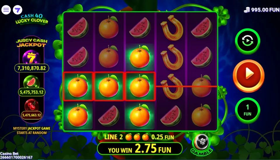Cash 40 Lucky Clover — screenshot 1