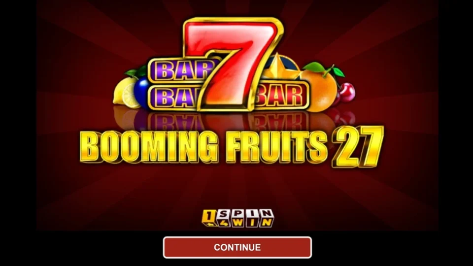 Booming Fruits 27 — Slots by 1spin4win