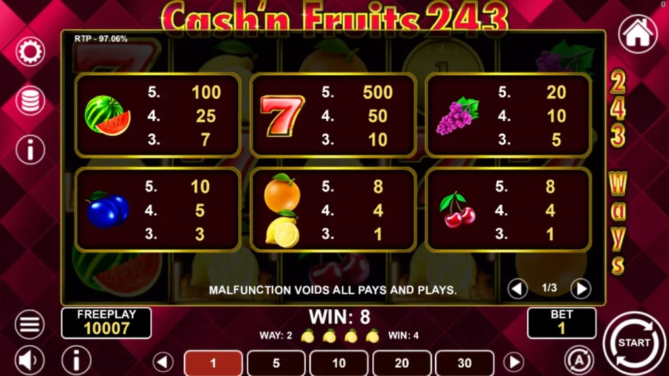 Cash & Fruits 243 — screenshot 3