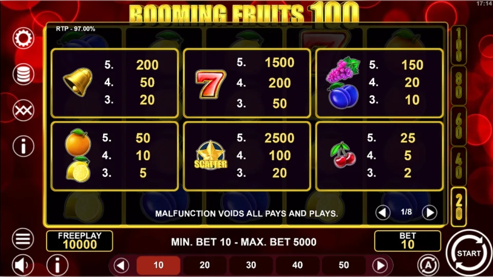 Booming Fruits 100 — screenshot 1