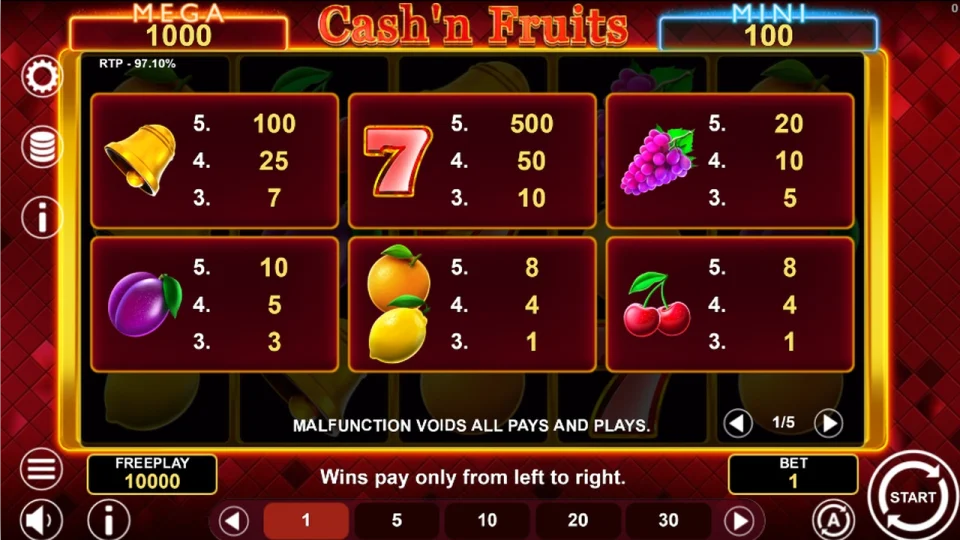 Cash’n Fruits Hold and Win — screenshot 3