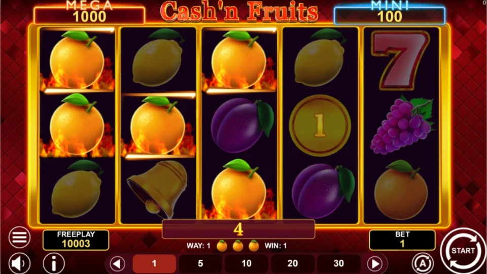 Cash’n Fruits Hold and Win — screenshot 1