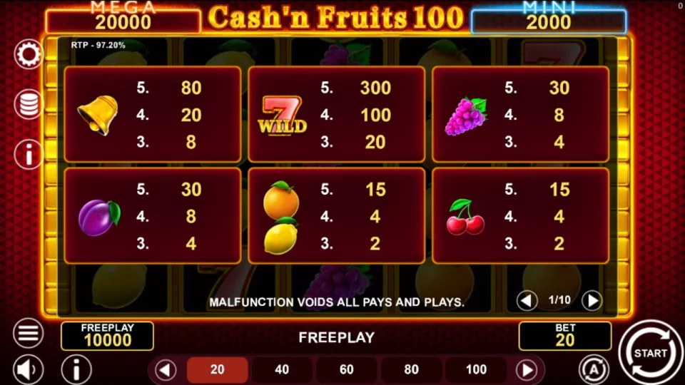 Cash’n Fruits 100 Hold & Win — screenshot 3