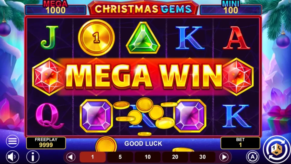 Christmas Gems Hold & Win — screenshot 2