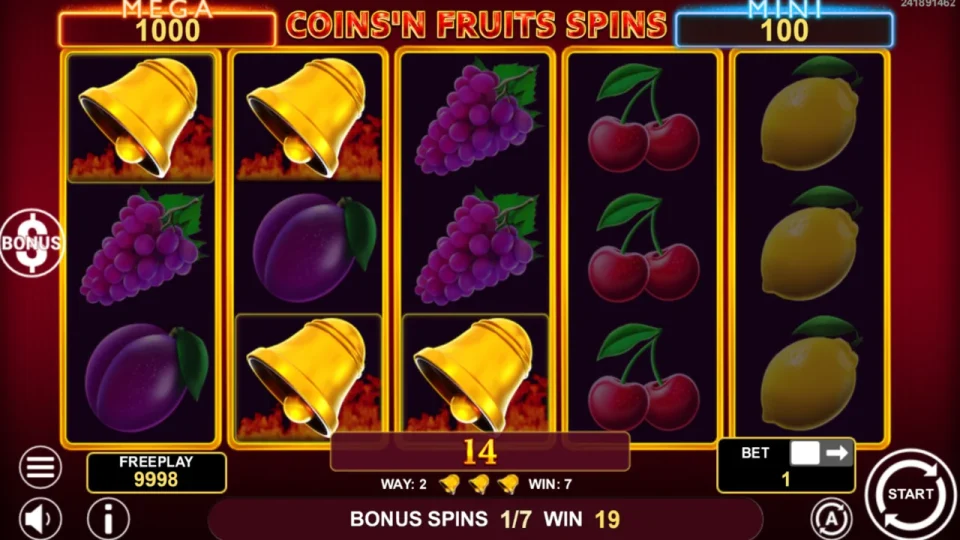 Coins’n Fruits Spins — screenshot 1