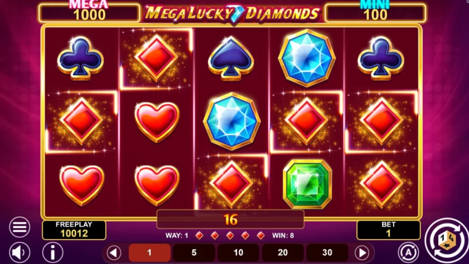 Mega Lucky Diamonds Hold & Win — screenshot 1