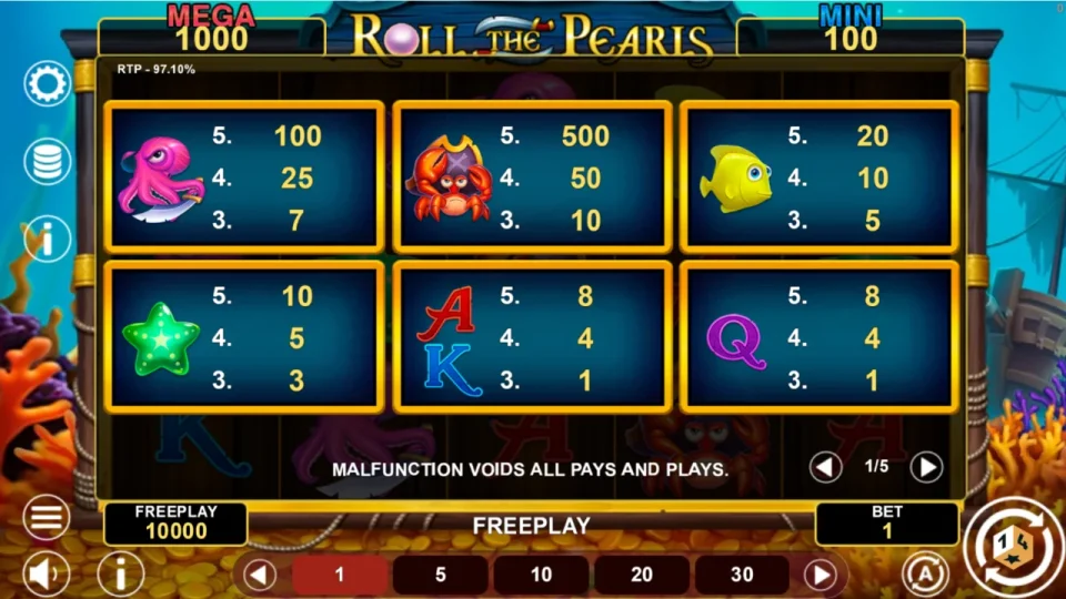 Roll The Pearls Hold & Win — screenshot 2