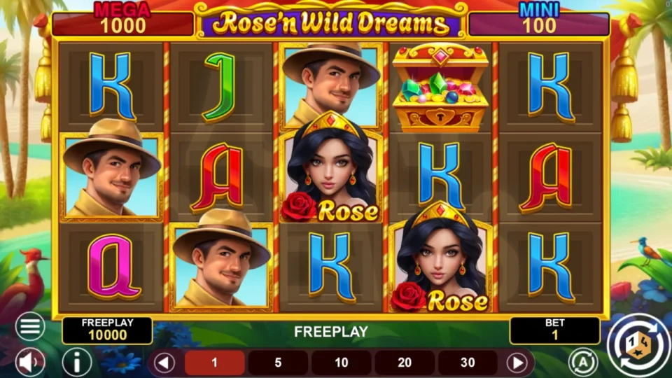 Rose’n Wild Dreams Hold & Win — screenshot 1