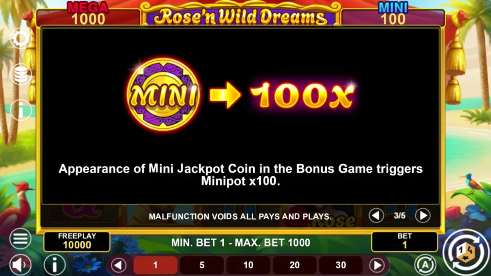 Rose’n Wild Dreams Hold & Win — screenshot 2