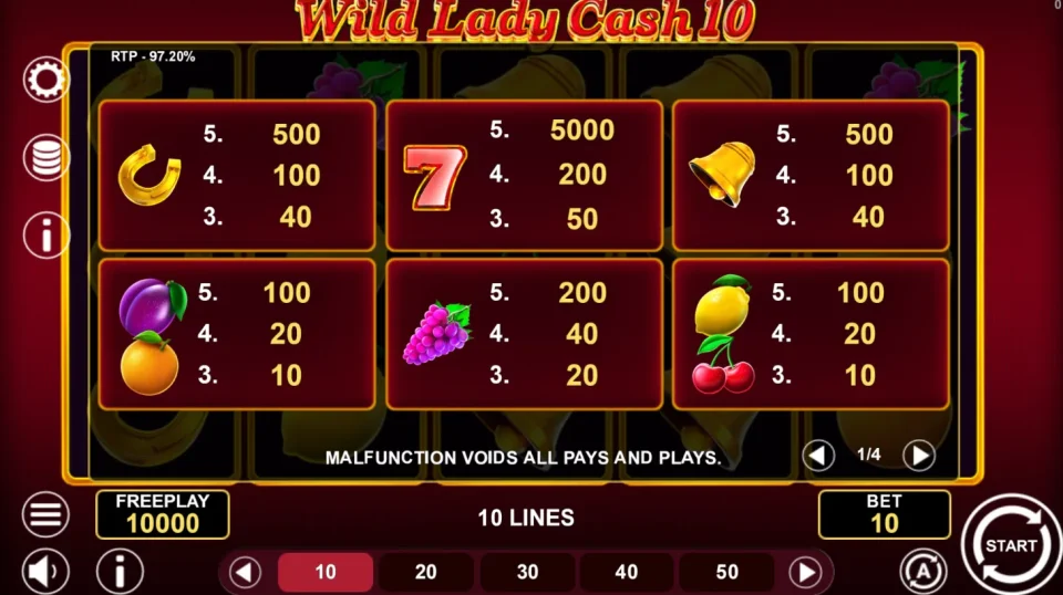 Wild Lady Cash 10 — screenshot 3