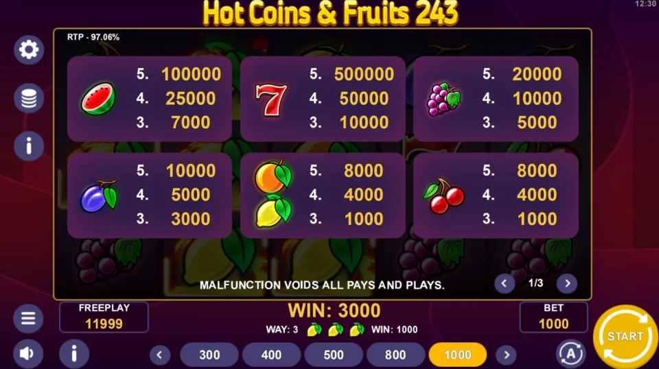 Hot Coins & Fruits 243 — screenshot 4