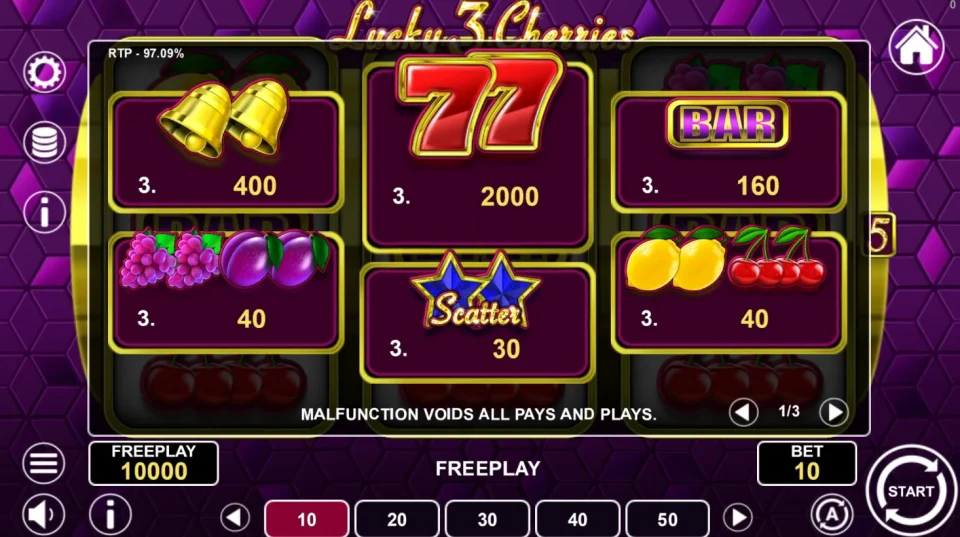 Lucky 3 Cherries — screenshot 2