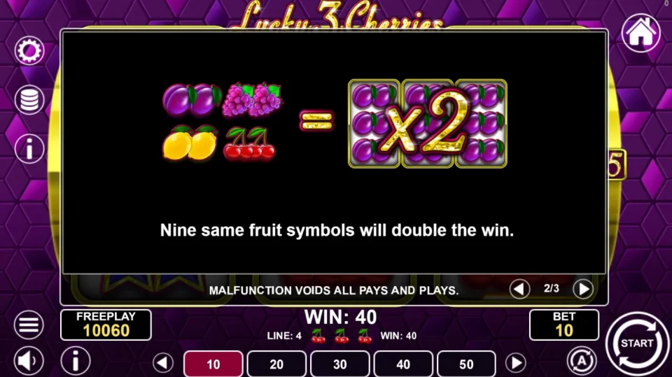 Lucky 3 Cherries — screenshot 1
