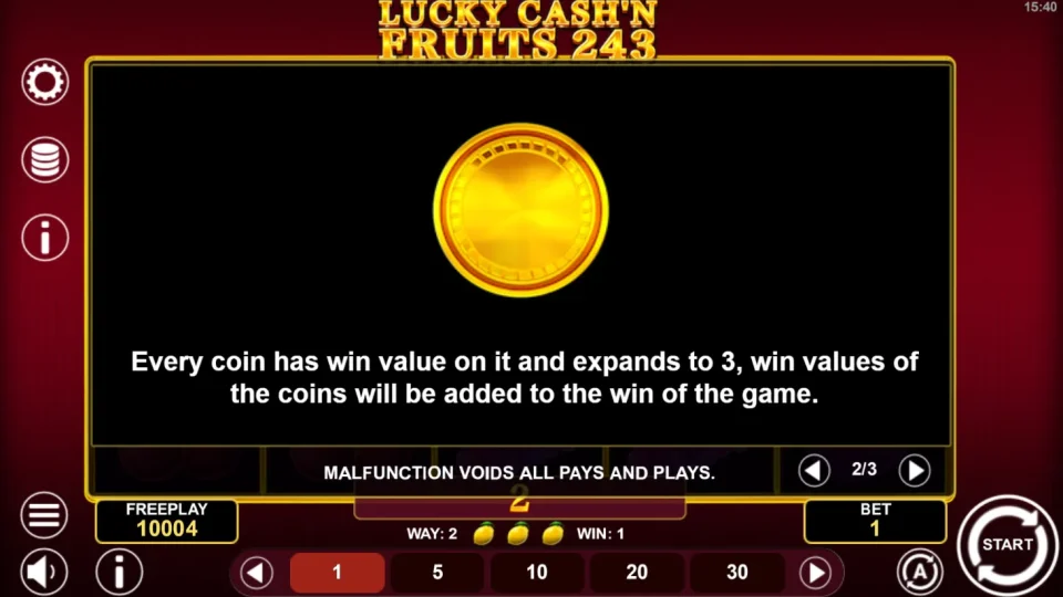 Lucky Cash’n Fruits 243 — screenshot 4