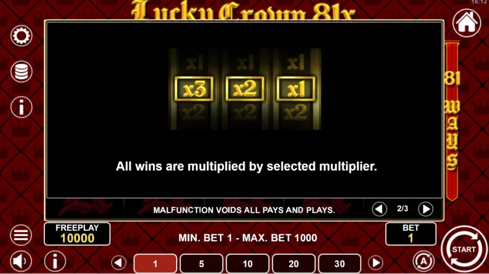 Lucky Crown 81x — screenshot 4