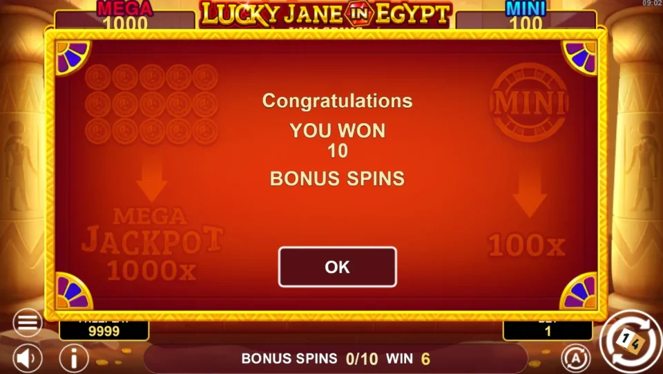 Lucky Jane in Egypt Win Spins — screenshot 5