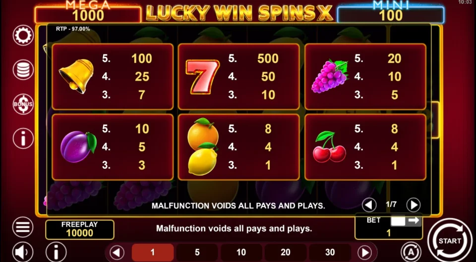 Lucky Win Spins X — screenshot 1