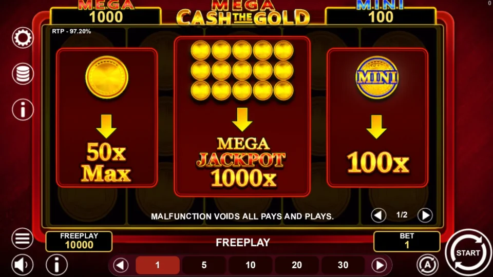 Mega Cash The Gold — screenshot 1
