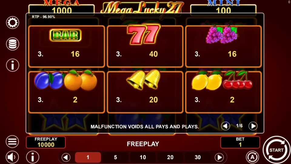 Mega Lucky 27 — screenshot 1