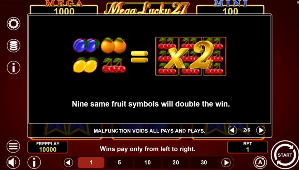 Mega Lucky 27 — screenshot 2