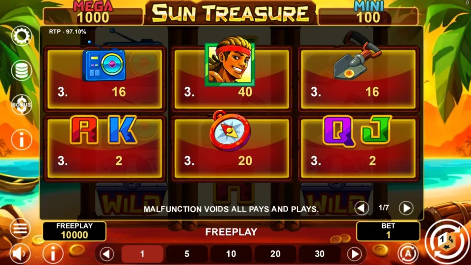 Sun Treasure Hold & Win — screenshot 3