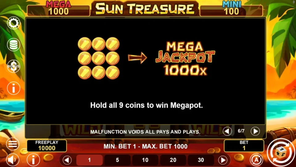 Sun Treasure Hold & Win — screenshot 5