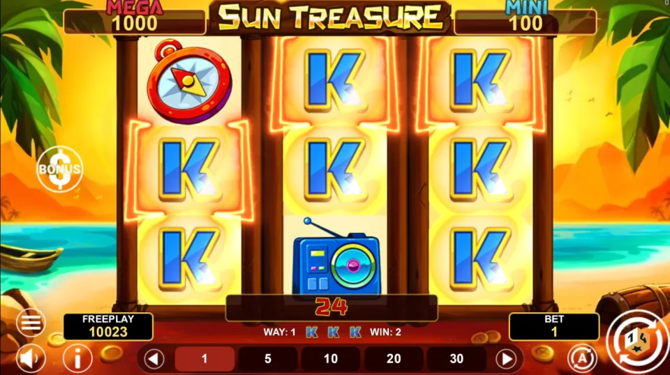 Sun Treasure Hold & Win — screenshot 1