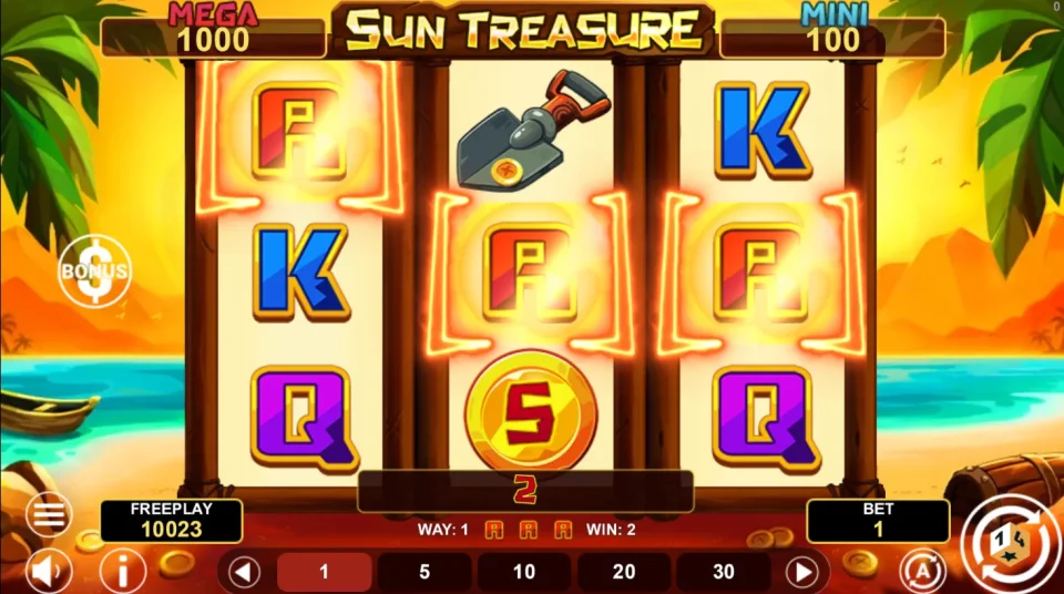 Sun Treasure Hold & Win — screenshot 2