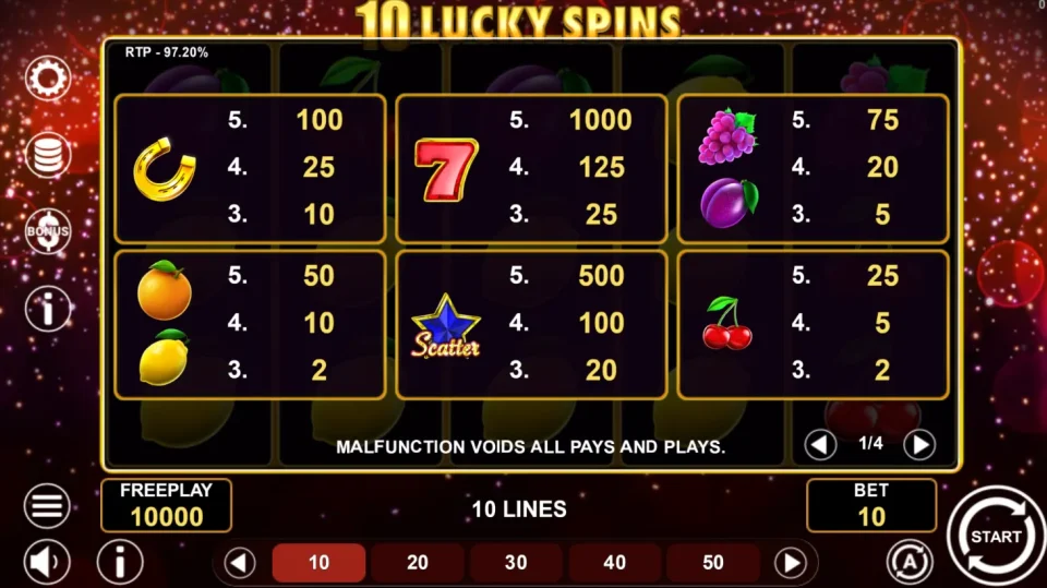 10 Lucky Spins — screenshot 2