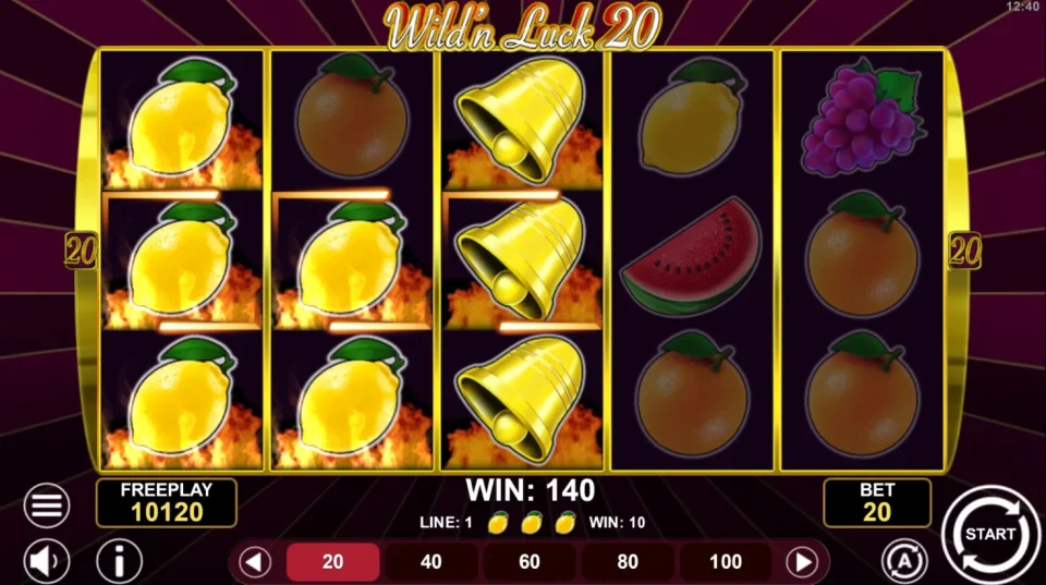 Wild’n Luck 20 — screenshot 1