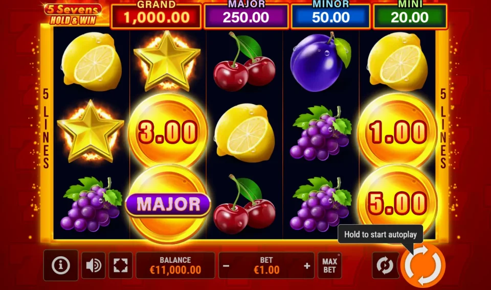 5 Sevens Hold & Win — screenshot 1