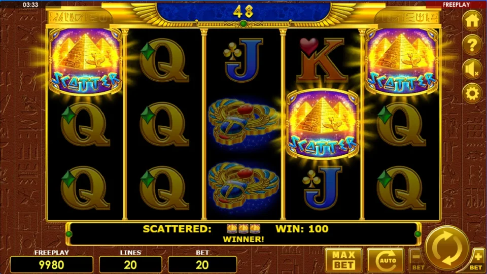 Pharaohs Gold 20 — screenshot 1