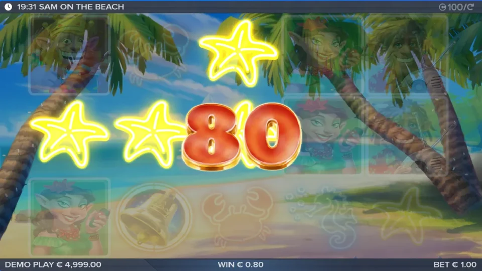 sam on the beach — screenshot 1