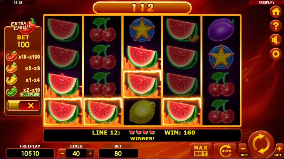Hot Fruits 40 Extra Chillis — screenshot 3