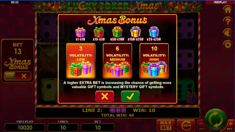 Lucky Joker Xmas Dice — screenshot 3