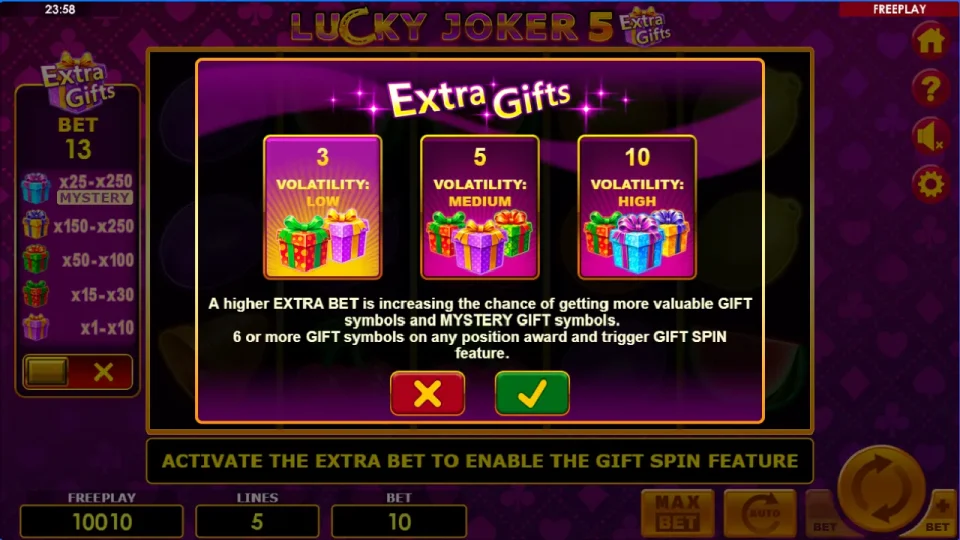 Lucky Joker 5 Extra Gifts — screenshot 4