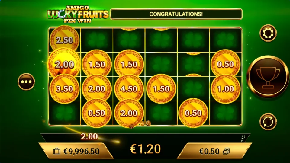 Amigo Lucky Fruits Pin Win — screenshot 3