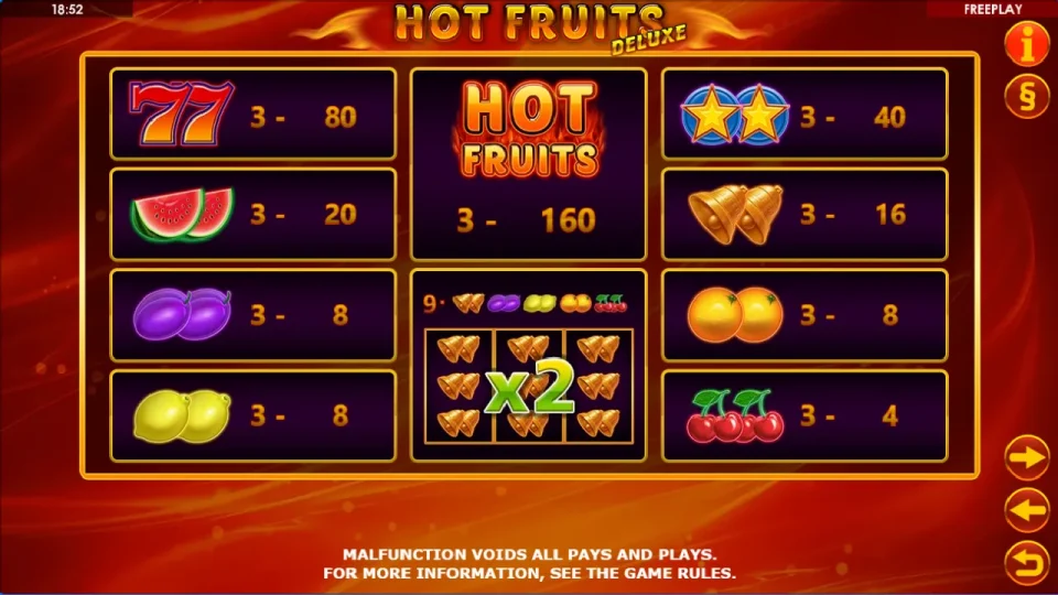 Hot Fruits Deluxe — screenshot 1