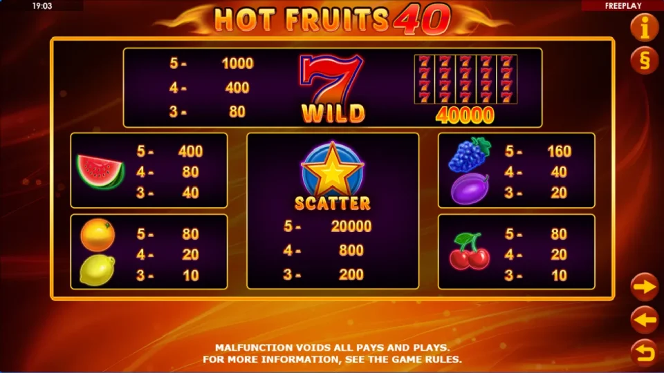 Hot Fruits 40 — screenshot 1