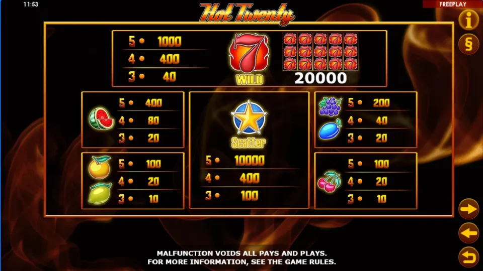 Hot Twenty — screenshot 1