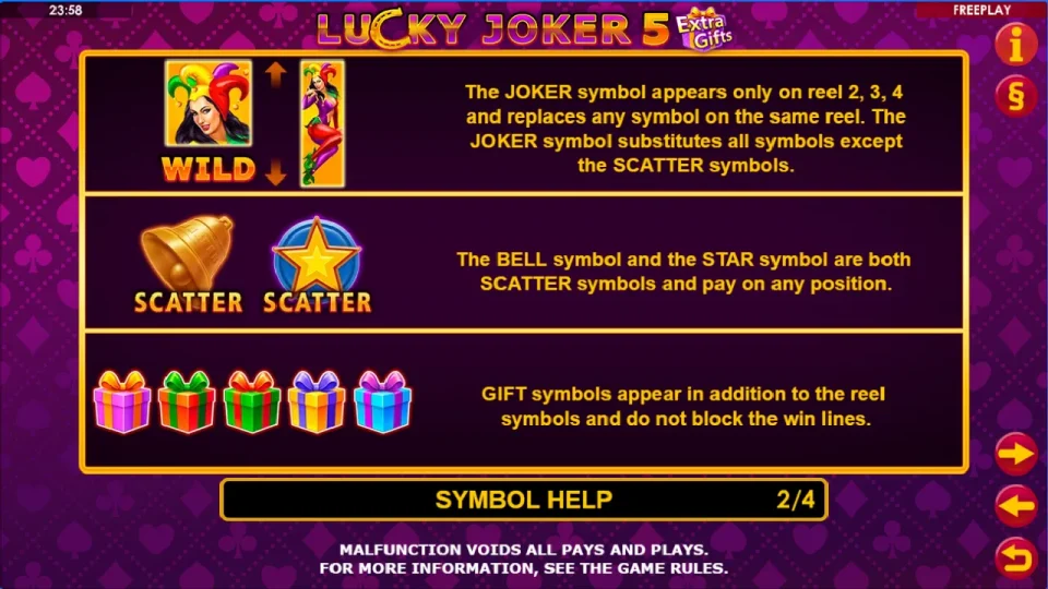 Lucky Joker 5 Extra Gifts — screenshot 1