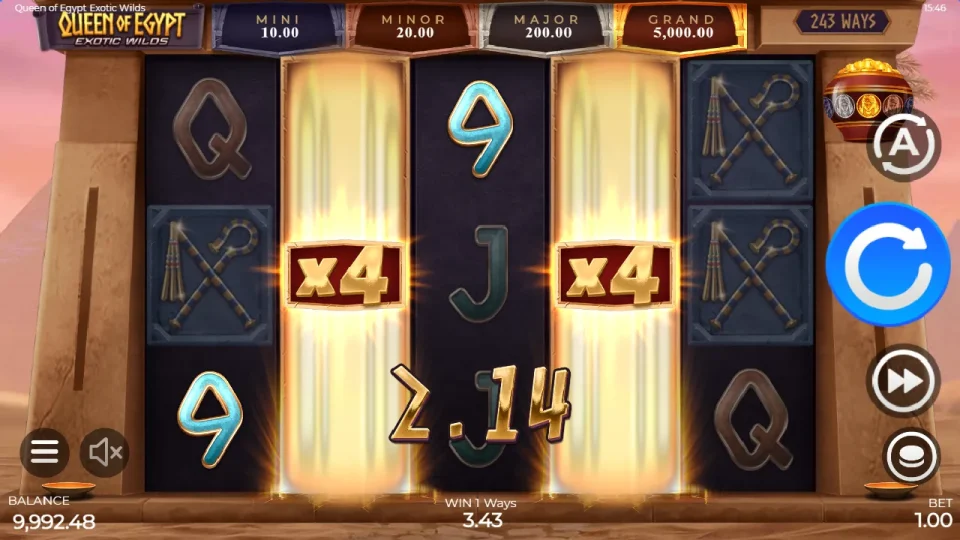 Queen of Egypt Exotic Wilds — screenshot 2