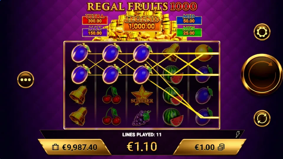 Regal Fruits 1000 — screenshot 3