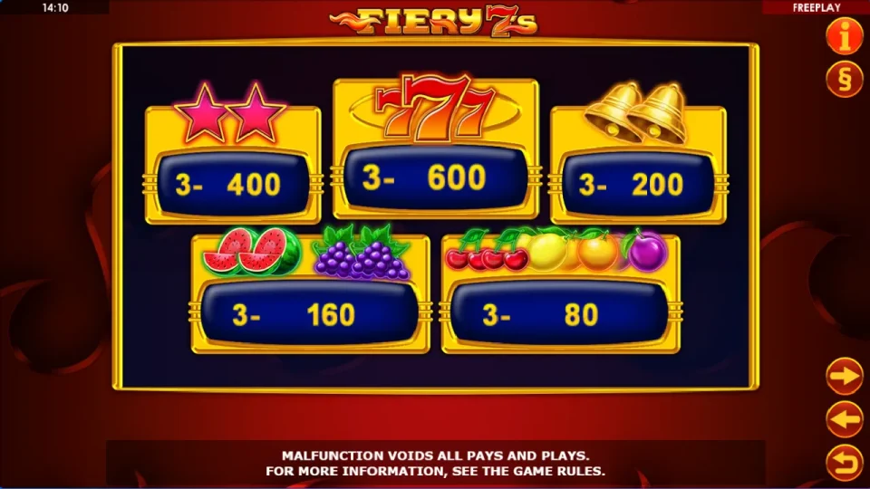 Fiery 7s — screenshot 1