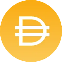 DAI stablecoin logo and result display