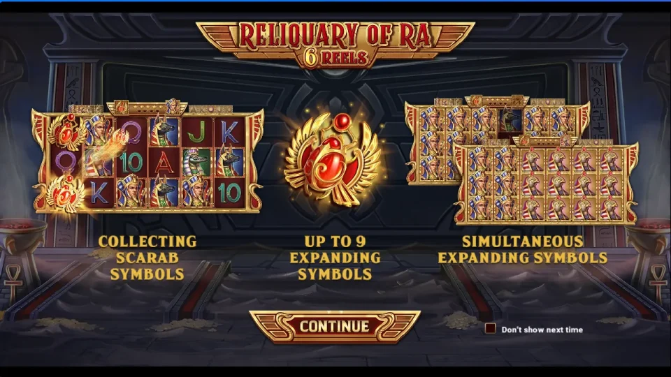 Reliquary Of Ra 6 Reels — screenshot 1