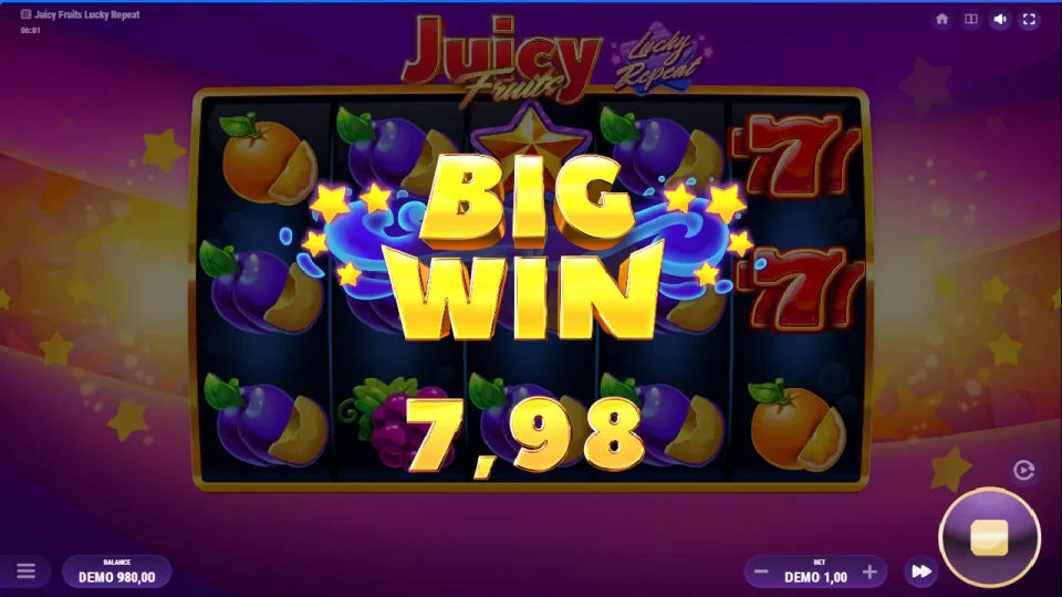Juicy Fruits Lucky Repeat — screenshot 1