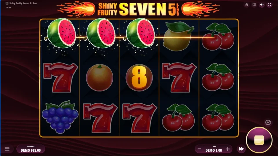 Shiny Fruity Seven 5 Lines — screenshot 4