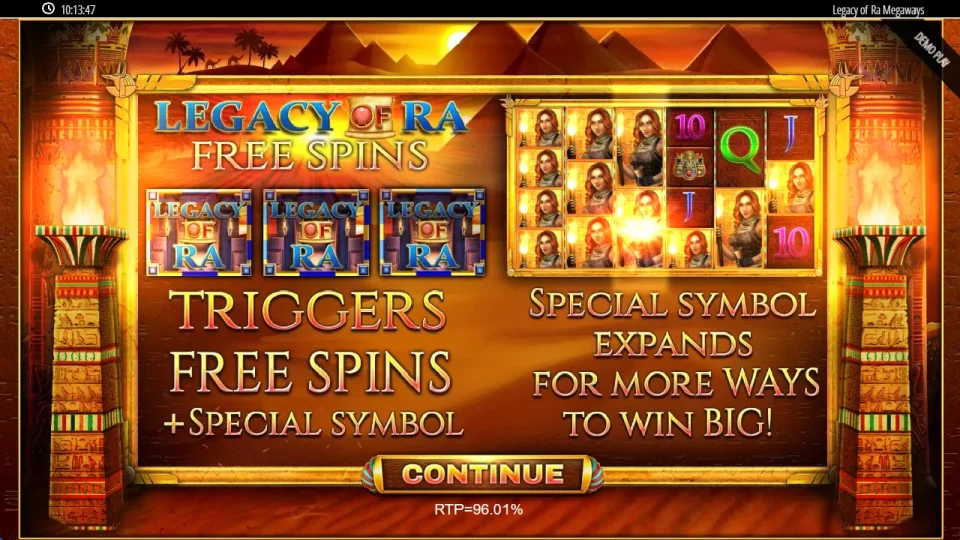 Legacy of Ra Megaways — screenshot 1